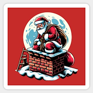 Moonlit Santa's Entry Sticker